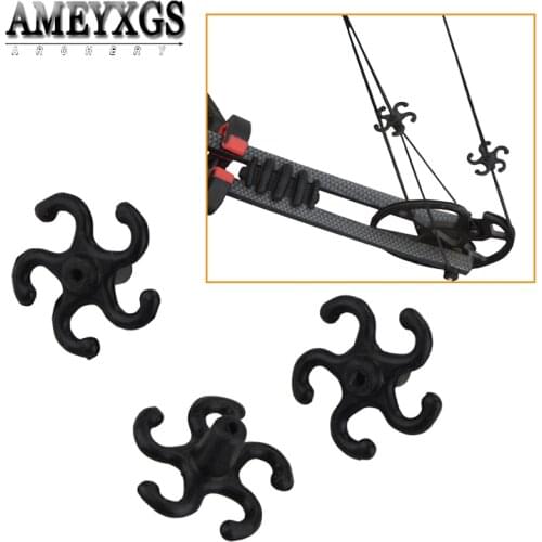 4pcs Bowstring Stabilizer Shooting Training Strings Shock Absorber Rubber Silent Damper Bow Hunting Sports Archery Accessories
