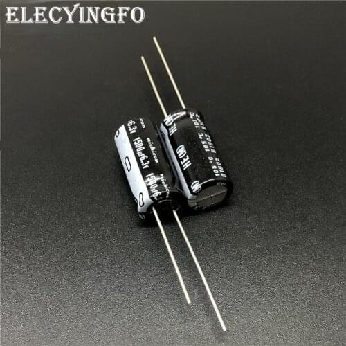5Pcs/50pcs 1500uF 6.3V1500uf NICHICON HE Series 10x20mm Extremely Low Impedance 6.3V1500uF Aluminum Electrolytic Capacitor
