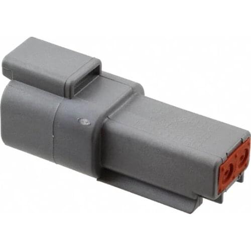 Free shipping 100 pcs/lots DT04-2P 2 Pin Male DT Series Waterprooof Auto Car Connector DT04-2P housings with wedges and seal