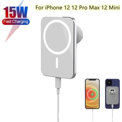For Iphone 12 12 Pro Max Wireless Car Charger Airvent Mount Magnet Adsorbable Phone Car Holder 15W Fast Charging Stand