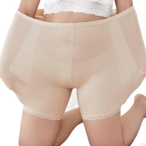 Seamless Underwear Shorts Women Soft Cotton Safety Short Pants Female Sexy Lace Black Boxers Women Plus Size Boyshort Panties