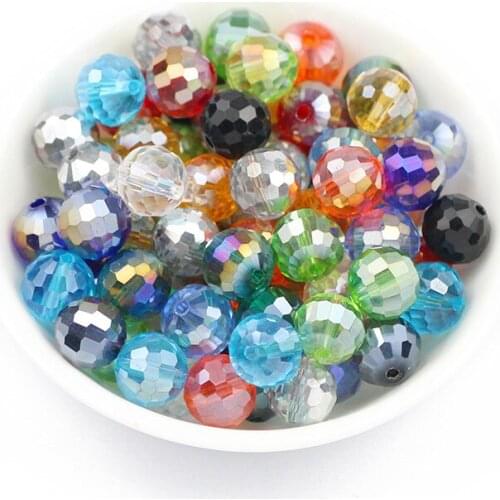 ZHBES 96 Faceted Austrian Crystal Spacer 10mm 30pcs AB Color Round Loose Beads For Jewelry Making DIY Bracelet Earring Findings