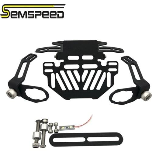 Semspeed Motorcycle registration plate holder for YAMAHA FZ07 MT-07 MT-09 YZF R1 R6 R3 Z800 Z1000