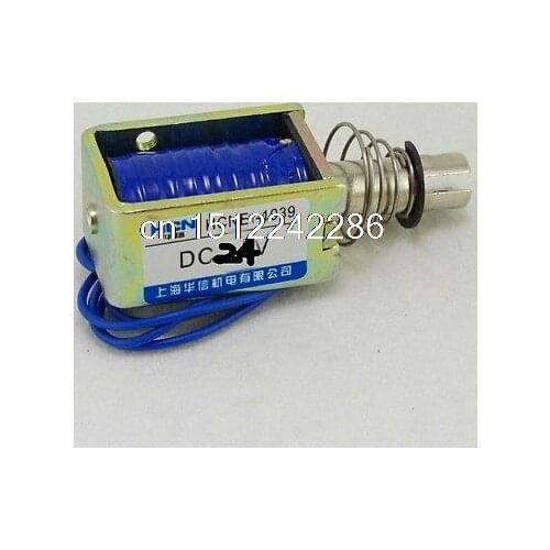 24V Pull Hold/Release 10mm Stroke 4.1Kg Force Electromagnet Solenoid Actuator