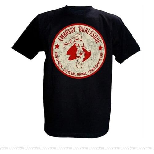 King Kerosin T Shirt Embassy Burlesque Tshirt O Neck Summer Personality Fashion Men Streetwear T-shirts