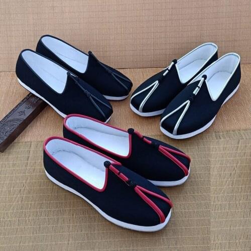 UNISEX Handmade Shaolin Monk Kung Fu Shoes Tai Chi Wushu Sneakers Lay Taoist Eagle Mouth Sneakers