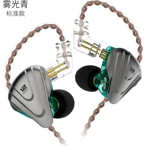 KZ ZSX Metal Headset 5BA+1DD 12 Unit Hybrid In-ear Earphones HIFI Metal Headset Music Sport HIFI Bass Earbuds zs10 pro zsn