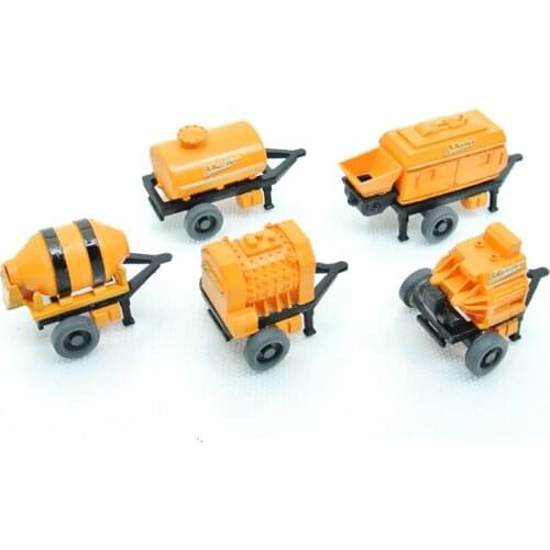 1:64 car model simulation road maintenance equipment cement concrete mixer truck scene decoration