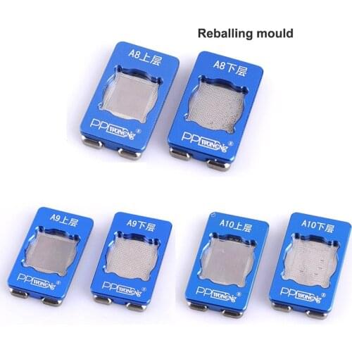 PPD BGA Chips Reballing Kit Stencils For iPhone 6S 6 Plus 6SP 7 A7 A8 A9 A10 CPU Ram Upper Lower Reball Tin Planted Mold