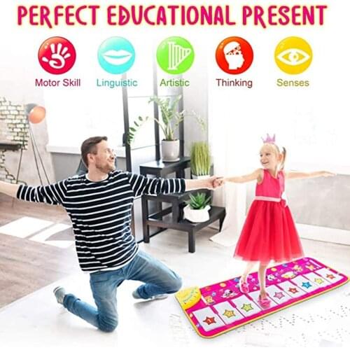 New Multifunctional Educational Piano Blanket Adjustable Lovely Piano Blanket Holiday Birthday Kids Gift Toys Without Battery