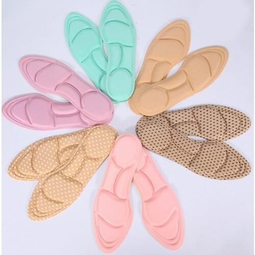 5D Flock Memory Foam Orthotic Insole Arch Support Flat Foot Feet Care Sole Shoe Orthopedic Pads Breathable Insoles For Shoes