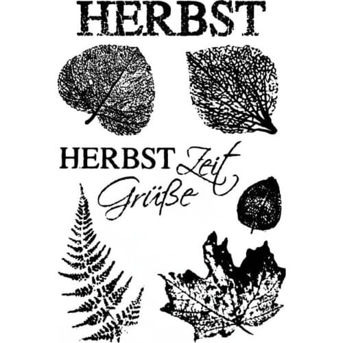 Fall leaves Clear Stamps Scrapbook Paper Craft Clear stamp scrapbooking X0093