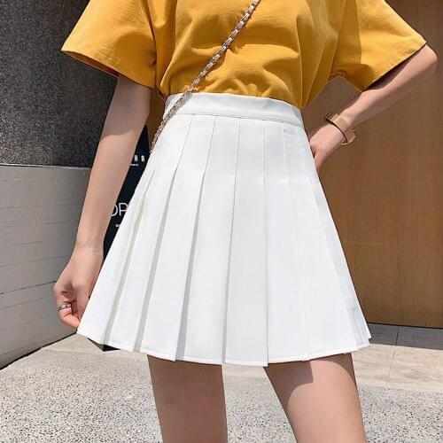 Pleated Skirt Women Mini Skirts Womens 2021 Spring Summer Korean Fashion Casual Skirts Kawaii Uniform Skirts faldas jupe