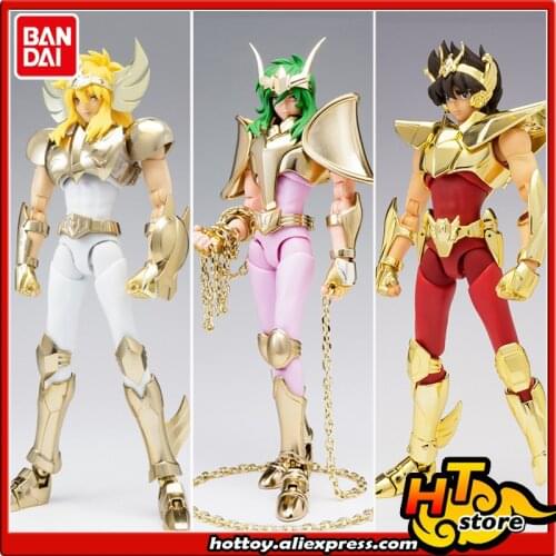 SALE0a 100% Original BANDAI Saint Cloth Myth EX Action Figure - Andromeda Shun Cygnus Hyoga Pegasus Seiya GOLDEN LIMITED EDITION