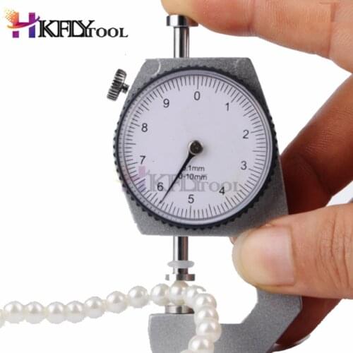0-10mm/0.1mm dial Leather Thickness Gauge Paper Meter Tester for Hollow Pipe or Circular Tube Caliper Gauge Measuring Tools