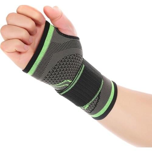 3D Weaving Pressurized High Elastic Bandage Fitness Yoga Wrist Palm Support Crossfit Powerlifting Gym Palm Pad Protector