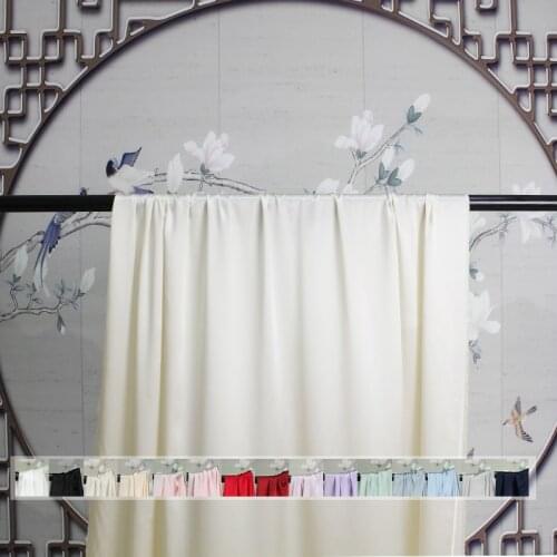 Red raspberry 16momme plain crepe satin silk 100% silk clothing material Han nationality clothing womens clothing Free shipping