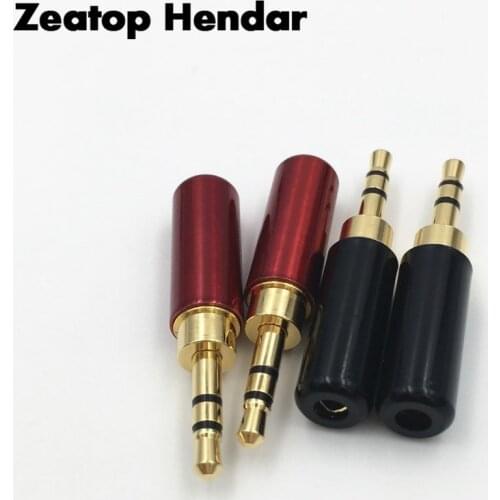 1Pcs Mini 2.5mm Stereo 3 Pole Male Audio Plug RCA 2.5 Jack for DIY Headset Dual Track Repair Headphone Earphone Cable Connector