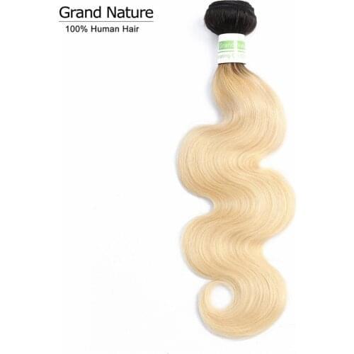 1b/613 black/Blonde Body Wave Hair Bundles 100% omber peruvian Remy human Hair Extensions 1Bundles 8- 28 Inches can buy 3 or 4pc