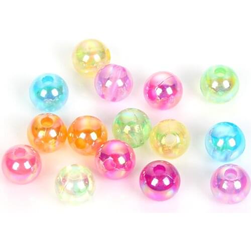 4-12mm Transparent Pearl Beads For Jewellery Marking Diy Loose Spacer Beads Bracelet Necklace Charm Jewelry Finding