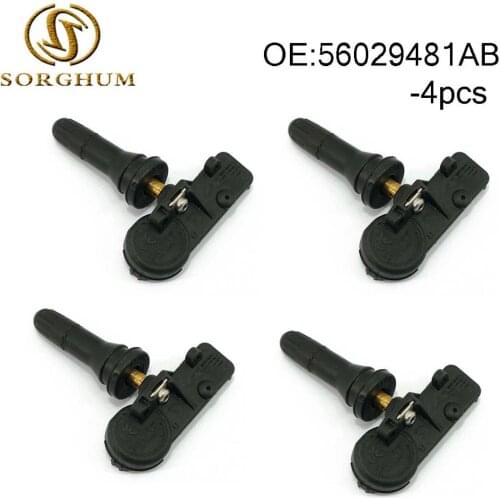 4PCS 56029481AB TPMS Tire Pressure Sensor Monitor 433MHz Fits For Chrysler For Jeep
