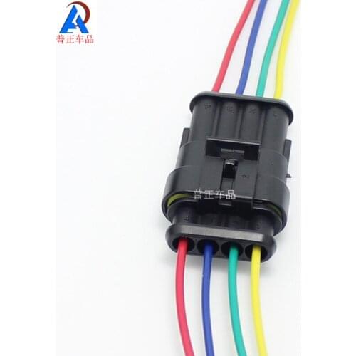 5sets - 4 Pin Male and Female Containing wires Wire Connector Plug Waterproof Electrical Car Motorcycle