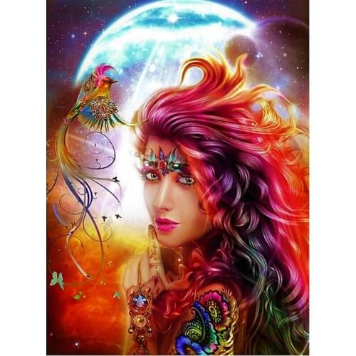 H1408 diamond painting colorful,painting by numbers,5d diy diamond painting Phoenix