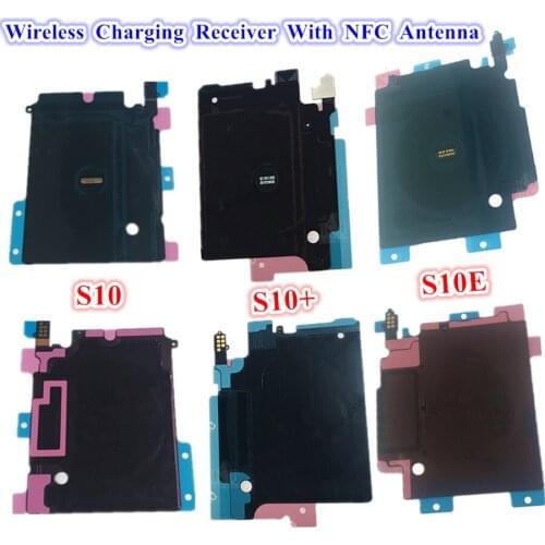 1Pcs Wireless Charging NFC Antenna Sticker For Samsung Galaxy S10 G973 S10E S9 S8 Plus Charge Chip Flex Cable Replacement part