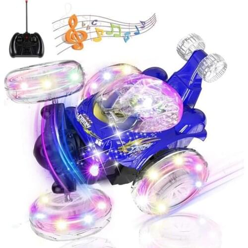 Stunt Car Remote Control Car Children Toy Car Durable Portable Tumbling Remote Control Car 360 Degree Flip Remote Control Cars