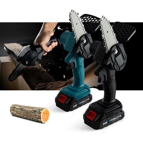 24V Portable Electric Pruning Saw Electric Woodworking Garden Logging Mini Lithium Battery Chain Saw Cordles High Power ANKEYPRO