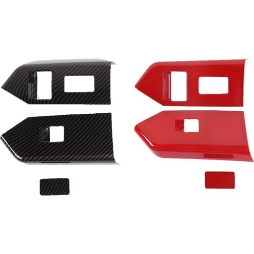 Fit for Ford Mustang 2010-2014 ABS Door Window Lift Switch Button Panel Cover Decorative Trim Interior Car Accessories