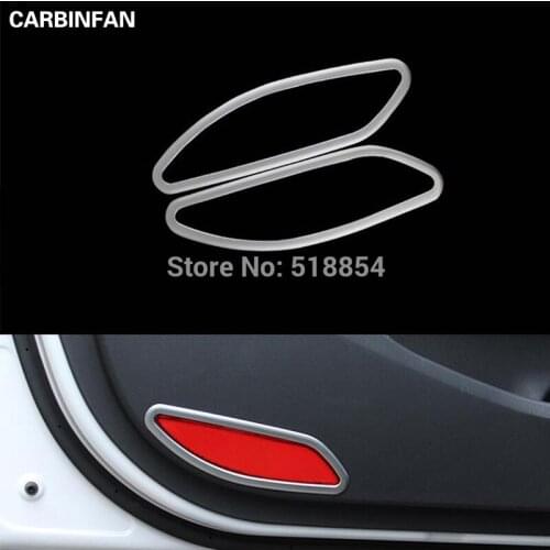 Door Laser Shoot Light Covers Chrome Trim Chromium Styling Interior Decorative Sticker 2pcs/set For Hyundai Tucson 2016 2017