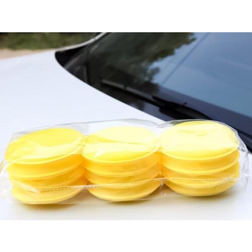 1Pc Polish Foam Sponge Car Applicator Cleaning Soft Microfiber Waxing Pads New Top Polishing for Detail Waxing Auto Care
