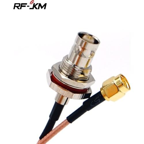 RG316 Cable RF Coaxial Jumper Pigtail BNC female jack bulkhead to SMA Male SMA Plug adapter