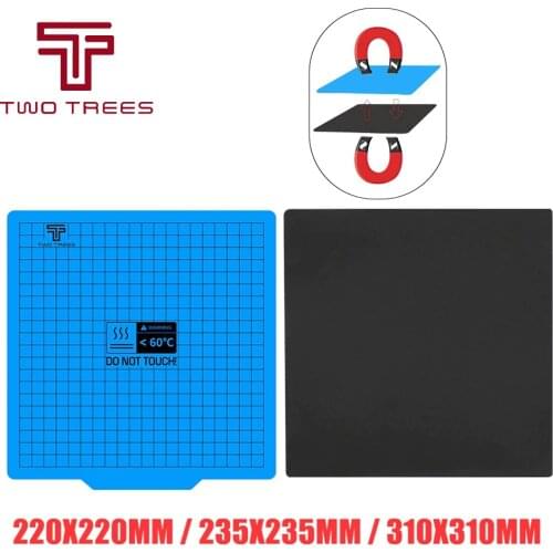 3D Printer Magnetic Base Print Bed Tape 220/235/310mm Square Heatbed Sticker Surface Flex Plate for Ender 3 Sapphire Pro Plus