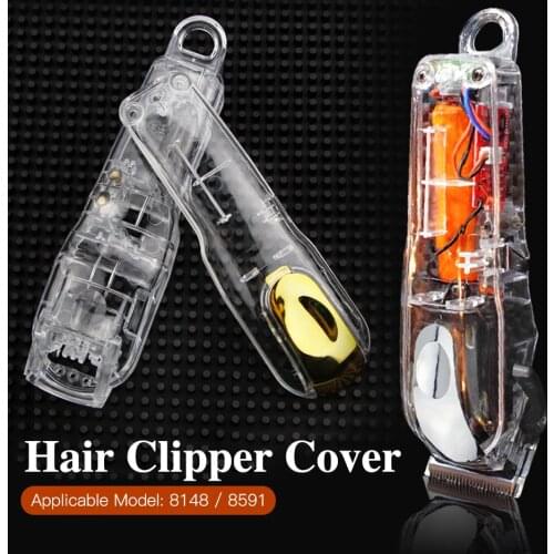 Mythus Barber Hair Clipper Accessories Transparent Crystal Hair Clipper Back Housing Cover Lid Clear Hair Clipper Cover