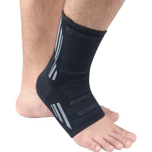 Ankle Support Anti-slip Anti-sprain Knitted Compression Foot Protective Sleeve Sports Heel Cover Socks For Football Basketball
