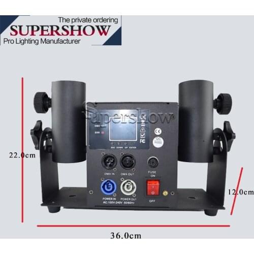 Two heads shot streamer launcher Confetti machine DMX512&Remote control Stage Effect Equipment Confetti Cannon for wedding Dj