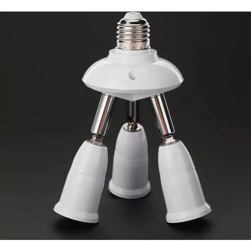 Adjustable E27 Splitter 3/4/5 Heads Lamp Base Led Light Bulb Holder Adapter Converter Socket