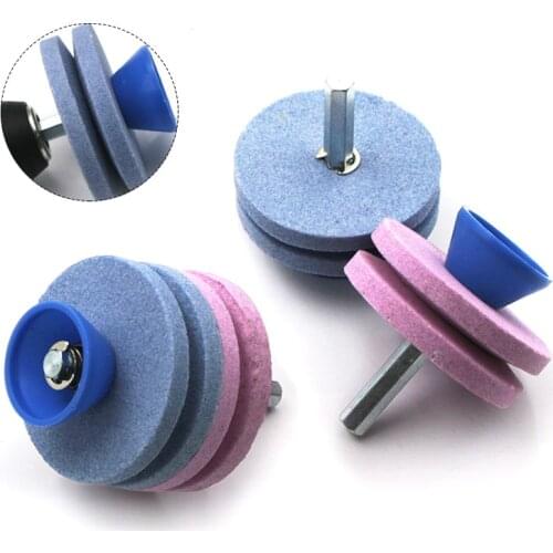Four-Layer Blade Garden Tools Fastest Knife Sharpener Blade Universal Grinding Rotary Drill Cutter Lawnmower Knife Sharpener