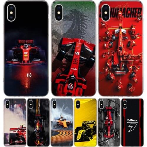 For Formula 1 F1 Car Silicon Phone Case For Apple IPhone 11 12 Pro X XR XS Max 7 8 6 6S Plus 7G 6G 5S SE + Pattern Cover Coque S