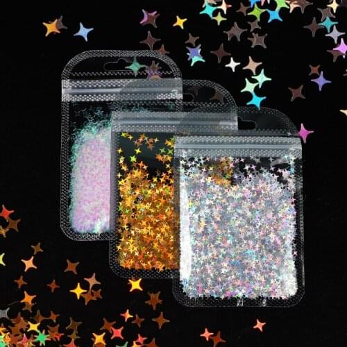 Ultrathin Laser Star Sequins Holographic Glitter For Resin Art Decorations Nail Art Glitter DIY Resin Shaker Filler Accessories