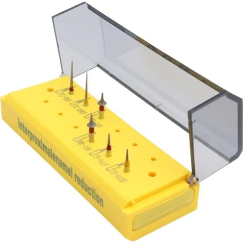 1 Kit(6pcs) Dental Interproximalenamel Reduction Dental Diamond Burs Drill Kit Dental Burs Dentists Professional