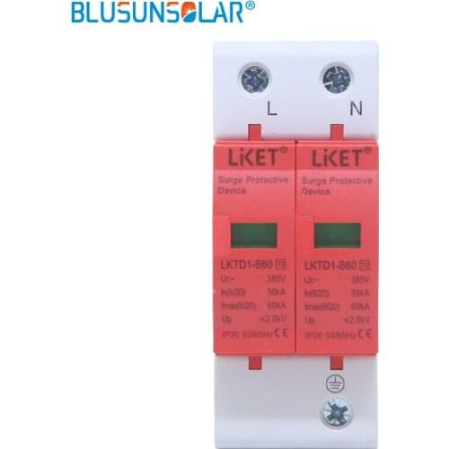 1pieces / lot Household 2P 20-40KAand 30-60KA 380V AC Low-voltage Anti-lightning SPD Surge Protective Device