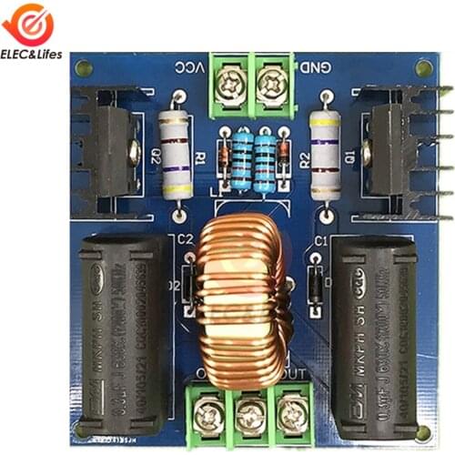 1Pcs 12V 24V 200W 10A ZVS Tesla Coil Flyback Driver Board High Voltage Generater Module