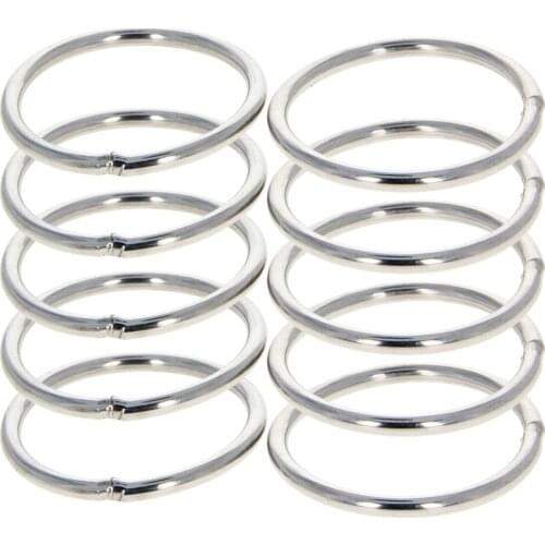 2/4/6/10pcs Single Ring Round Lifting Rings Spreader 201 Stainless Steel 4*30/4*40/4*50/4*60/4*80 Lifting Ring Wire Diameter 4mm