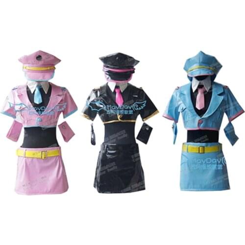 2016 Japanese Anime Nitro Super Sonic Super Sonico Space Police Cosplay Costume Faux Leather Cosplay Dress