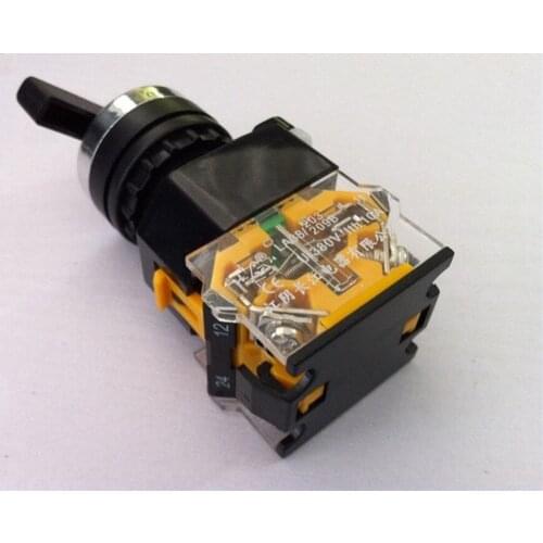 3 Position 2NO Maintained Selector Switch Rotary Switch LA38-20CX3 Long Handle
