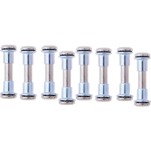 8pcs Inline Skate Screws Roller Skate Axle Bolts with Bearing Spacers, Length 31mm, Diameter 6mm