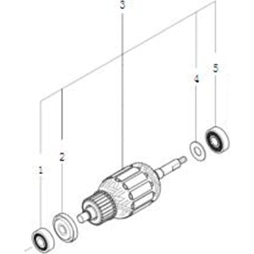 AC220-240V MAKITA 518695-0 Rotor Motor Armature for UB1103 Rotor